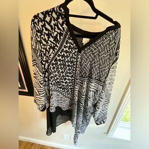 Chico's Patterned Blouse